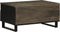 vidaXL - Salontafel - 80x54x40 - cm - massief - mangohout - zwart