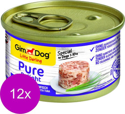 12x GimDog Little Darling Pure Delight Kip - Tonijn 85 gr