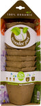 12x stuks Houtvezel kweekpotjes/stekpotjes 8 x 7 cm - Kweekbak accessoires - Turfpotjes moestuin artikelen
