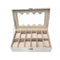 Horlogedoos Versa - Hout MDF - 20 x 8,5 x 32,5 cm - Wit