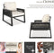 tectake® Captive - Loungeset - 2 Fauteuils - Rope-design - Aluminium Frame - Waterafstotende Kussens