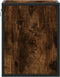 vidaXL - Nachtkastje - wandgemonteerd - 40x31x39,5 - cm - gerookt - eikenkleurig