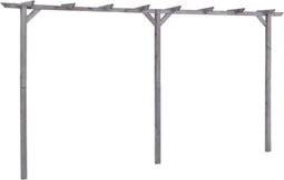 vidaXL - Pergola - 400x40x205 - cm - geïmpregneerd - grenenhout - grijs