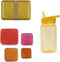 BEAU by Bo Sticky Lemon rugzak small + A Little Lovely Company back to school set Glitter Goud
