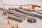 Housevitamin Swirl kaarsen grijs set van 4 - 20 cm - Twisted Candle – Twirl Candle - Gedraaide Kaarsen