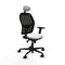 Piqueras y Crespo 2D036N1 - Bureaustoel - Verstelbare hoogte met hoofdsteun - Wit