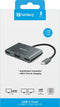 Sandberg 136-35 - USB-C Dock - 2xHDMI 1xVGA 1xUSB 100W PD - Aluminium