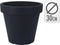 Relaxwonen - Bloempot - ⌀30cm - Antraciet - Rond - Plantenbak
