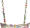 Cyell Wajang Floral - Bikinitop Voorgevormd met Beugel - Maat 38D - Wit/Paars/Groen