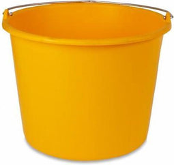 Emmer kunststof 12l geel