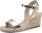 Tamaris Espadrilles - Sleehak met gespsluiting - Goud - Maat 36