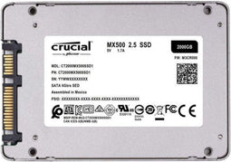 Crucial MX500 - Interne SSD - 2 TB - 510 MB/s leessnelheid - 510 MB/s schrijfsnelheid