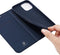 Dux Ducis - Pro serie slim wallet hoes - Geschikt voor iPhone 12 Pro Max - Blauw