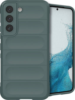 imoshion Hoesje - Geschikt voor Samsung Galaxy S22 - EasyGrip Backcover - Donkergroen