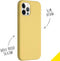 Accezz Hoesje Geschikt voor iPhone 12 Pro / 12 Hoesje Siliconen - Accezz Liquid Silicone Backcover - Geel