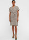 Object - OBJSELINE S/S SHIRT DRESS NOOS - Geweven jurk met tailleband - Sandshell Black Dots