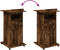 vidaXL - Lessenaar - met - wielen - en - lade - 55x55x107 - cm - hout - gerookt - eiken