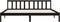 vidaXL - Bedframe - massief - grenenhout - zwart - 180x200 - cm