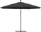 vidaXL - Zweefparasol - met - LED-verlichting - 350 - cm - zwart