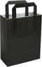 Tas | Papier | platte handgreep | 18x 8x22cm | draagtas | zwart | 250 stuks