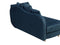 MERI - Chaise longue - Blauw - Rechterzijde - Fluweel
