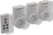 Perel Stopcontacten - Draadloos - Afstandsbediening bereik 25 m 10 A 2300 W wit (set van 3)