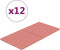 vidaXL - Wandpanelen - 12 - st - 2,16 - m² - 60x30 - cm - fluweel - roze