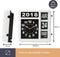 Perel Analoge kalenderklok 31×31 cm - Dementieklok - Groot flip-over display - Zwart-Wit