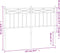 vidaXL - Hoofdbord - 120 - cm - metaal - zwart