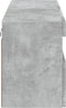 vidaXL - Tv-wandmeubel - met - LED-verlichting - 100x30x40 - cm - betongrijs