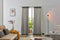 Larson - Velvet Gordijnen - 2.8m x 2.5m - Haken - Lichtgrijs