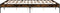 vidaXL - Bedframe - bewerkt - hout - metaal - gerookt - eikenkleurig - 180x200 - cm