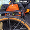 Basil Miles Fietsrugzak Nordlicht - Fietstas en Rugtas - Waterdicht Tarpaulin - Zwart - 13 Liter