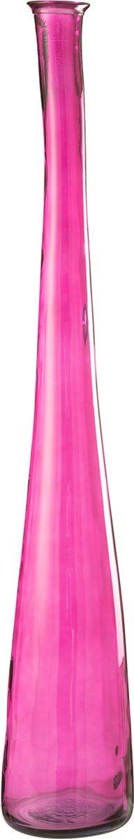 J-Line vaas Noah - glas - fuchsia - large - 120 cm hoog
