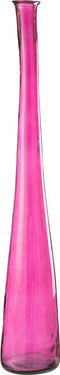 J-Line vaas Noah - glas - fuchsia - large - 120 cm hoog