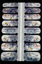 LAUED Nagelstickers - Nail Wraps - 16 Extreem Dunne Nagellak Stickers - Manicure Nail Art Folie - Kimono