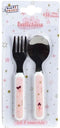 Ballerina Dancer Serviesset - FUN HOUSE - 006364 - Glas, diep bord, plat bord, bestek, fles en snackdoos
