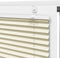 vidaXL - Plissé - rolgordijn - 115x100cm - stofbreedte - 114,4cm - polyester - crème