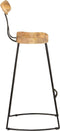 vidaXL - Barkrukken - 2 - st - 49x43x103 - cm - massief - mangohout