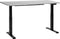 DESTINES - Elektrisch Verstelbaar bureau - Grijs/Zwart- 160 cm - MDF