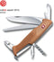 Victorinox Ranger Wood 55 - Zwitsers Zakmes - 10 functies - Walnoot