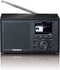 Lenco DAR-017BK - Tafelradio - DAB+ Bluetooth 5.0 - Zwart