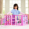 Barbie Super Kledingkast - Modepop met 25+ Stukken en Kaptafel - Roze Glitterkast