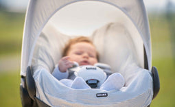 Dooky - Gordelbeschermers - Universeel - Zacht en comfortabel - Creme/Grijs (set van 3)