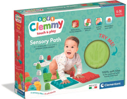 Clementoni Soft Clemmy - Sensory Path - Speelkleed - Baby Speelmat - Met Stapelblokken - 6-36 maanden
