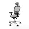 Jorquera Piqueras y Crespo 2D086N1 - Bureaustoel met hoofdsteun - Verstelbare hoogte L68 cm - Lichtgrijs