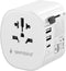 Gembird Universele Reisadapter - 15W - Geaard - Wit