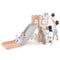 Coast Kinder Glijbaan 6-in-1 - Glijbaan - Telescoop Basketbalring - Roze