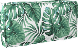 vidaXL - Rugleuning - Kussen - Bladpatroon - 80x40x12 - cm - Oxford - Stof