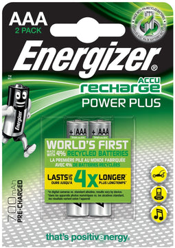 Energizer Power Plus AAA - Oplaadbare batterij - 700 mAh - (2 stuks)
